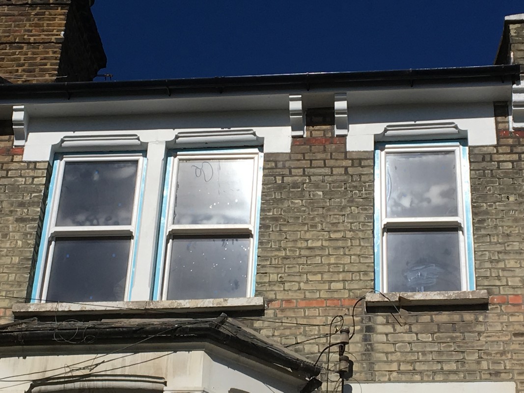 New uPVC sash windows fitted on Victorian terrace in Bethnal Green