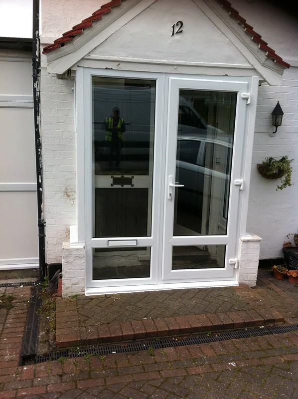 uPVC French doors fitted as front entrance in Bethnal Green